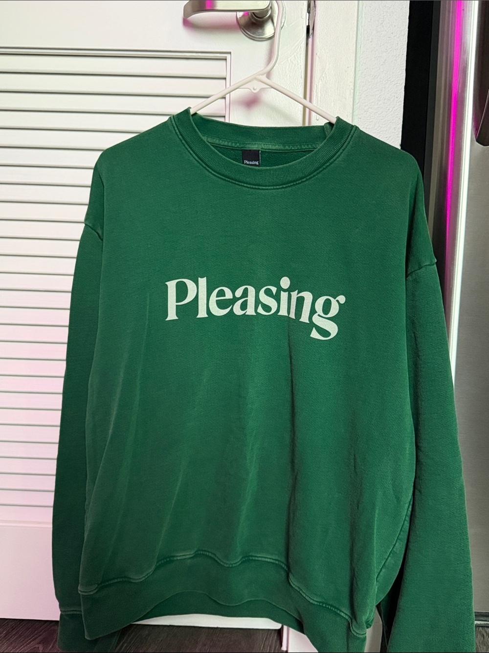 Harry Styles Green Pleasing Crewneck
